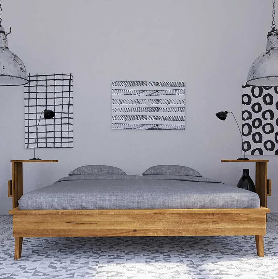 190 cm Bettanlage im Retro Design - Hardus (dreiteilig)