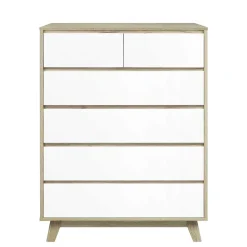 80 cm breite Hochkommode im Skandi Design - Genyna