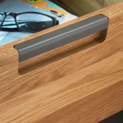 46 cm breite Nachtkommode aus geölter Eiche - Teano