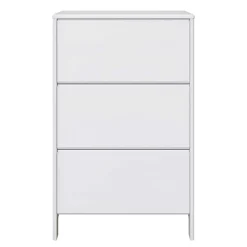 82 cm breite Schuhkommode in Weiß gewachst - Oranias