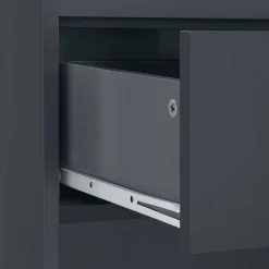 60 cm breiter Badschrank in Anthrazit - Rigori