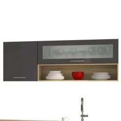 300 cm breiter Block Küche ohne Geräte - Bozenia (achtteilig)