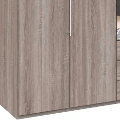 300 cm breiter Falttürenschrank in Holzoptik dunkel - Riding