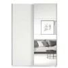 150 cm breiter Kleiderschrank mit Schiebetüren in Weiß - Juleste