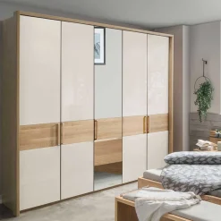 250 cm breiter Schlafzimmerschrank mit 5 Türen - Emdsiva III
