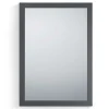 48 cm breiter Spiegel in Anthrazit - Vertelli