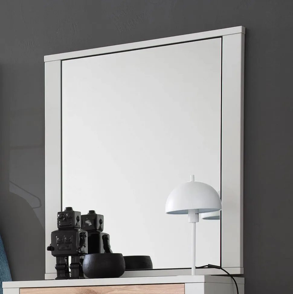 73 cm breiter Spiegel in Lichtgrau - Ballina