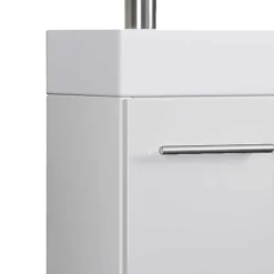 41 cm breiter Waschplatz in Weiß - Vulcanos (zweiteilig)