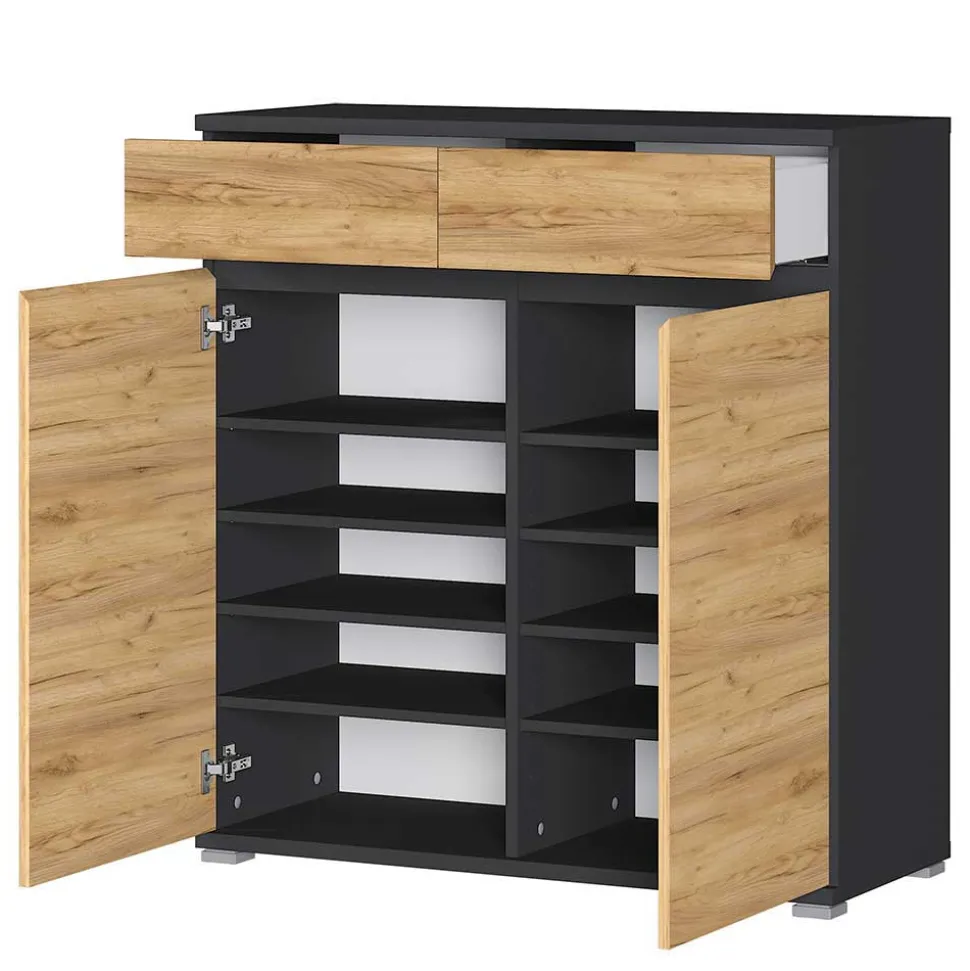 246 cm breites Flurmöbel Set modern - Orsecca (fünfteilig)