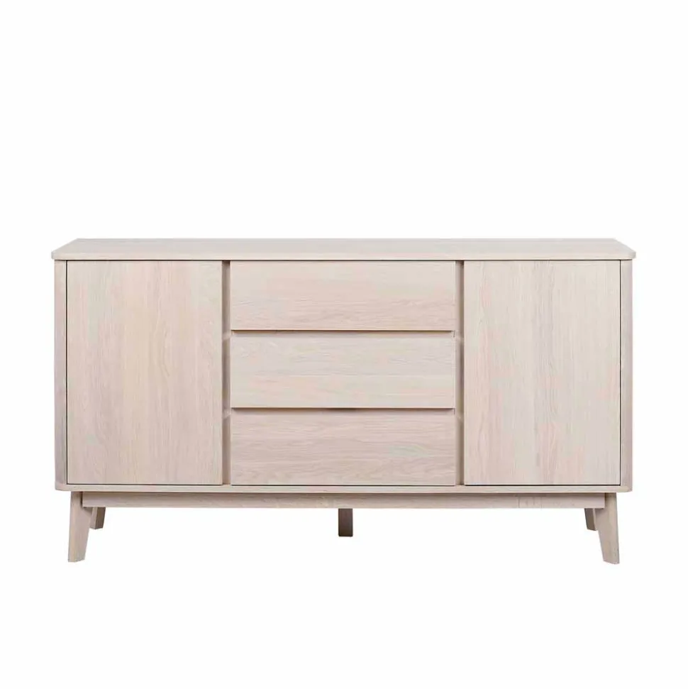 152 cm breites Sideboard in White Wash - Navassa