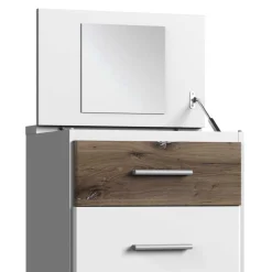 121 cm hohe Kommode mit Spiegel im Deckel - Liesca