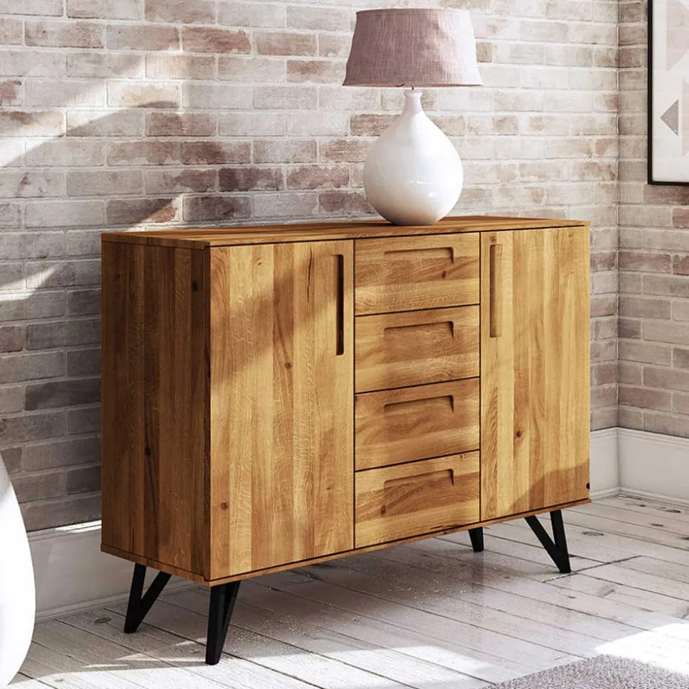 100 cm hohe Kommode mit vier Schubladen - Mandirov