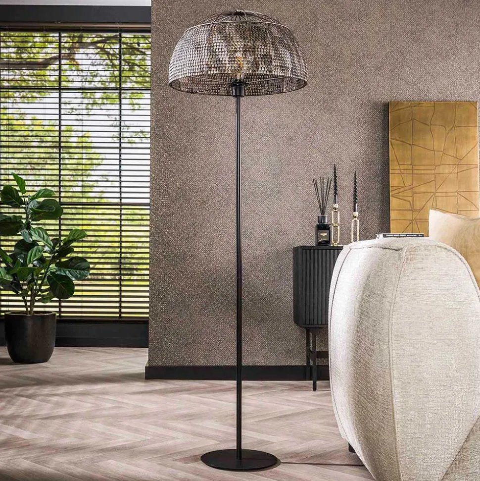 164 cm hohe Stehleuchte mit halbrundem Schirm - Filax