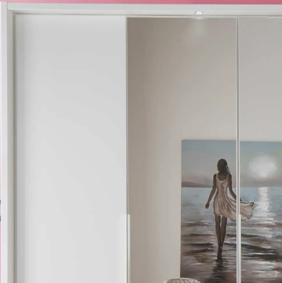 250 cm Kleiderschrank mit Falt- und Drehtüren - Dastrata