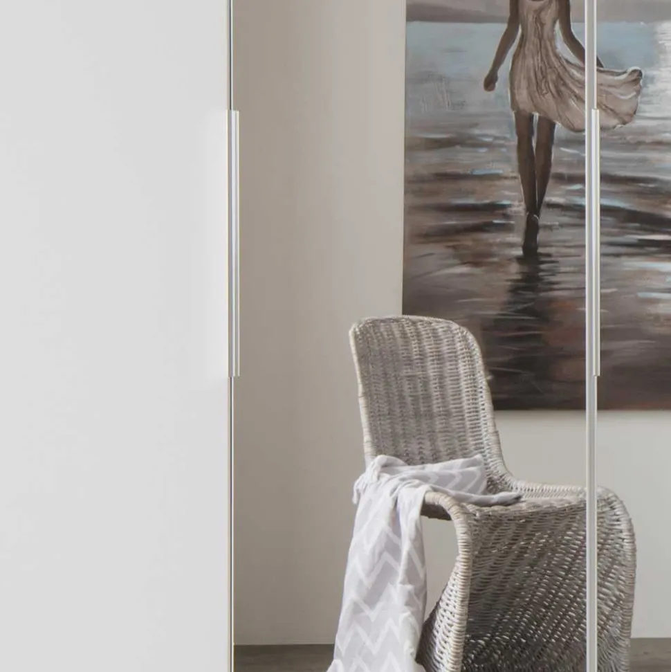 250 cm Kleiderschrank mit Falt- und Drehtüren - Dastrata