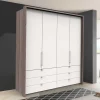 200 cm Kombi Kleiderschrank mit 58 cm Tiefe - Tivierto