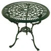 70 cm runder Gartentisch in Grün aus Metall - Jenson