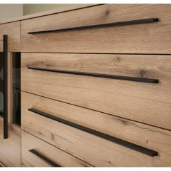 200 cm Sideboard mit Glaseinsätzen - Brocus