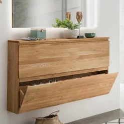 24 cm tiefer Wand Schuhschrank mit zwei Klappen - Sotunes