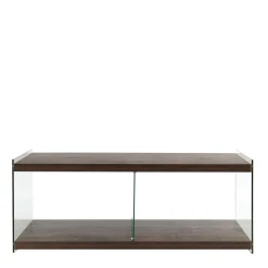 120 cm TV Element in Nussbaum & Transparent - Tomima