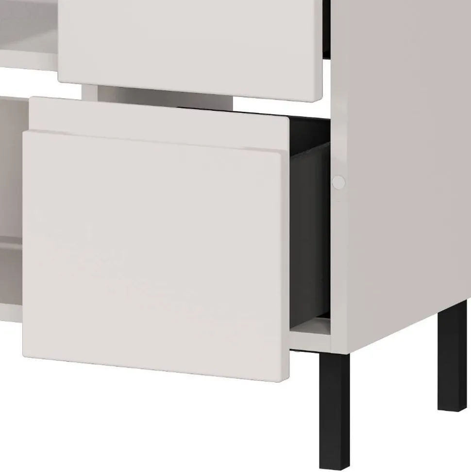 60 cm Waschbeckenschrank in Hellgrau - Dadra