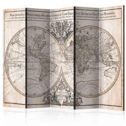 5 Elemente Raumtrenner Weltkarte Vintage - Xose