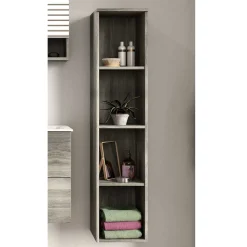 4 Fächer Badezimmerregal für die Wand - Loritana