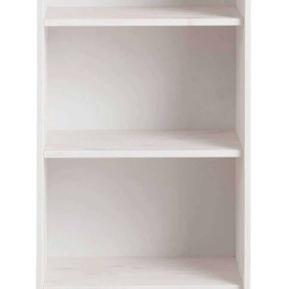 5 Fächer Regal in Weiß und Kiefer Honig - Zentra