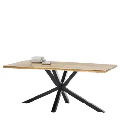 3 Größen Esszimmer Tisch mit Baumkante Akazie - Fornax