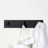 3 Haken Wand-Garderobenleiste in Schwarz - Apulca