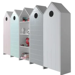 4 Kinderzimmer Schränke & Regal - Indefiva (fünfteilig)