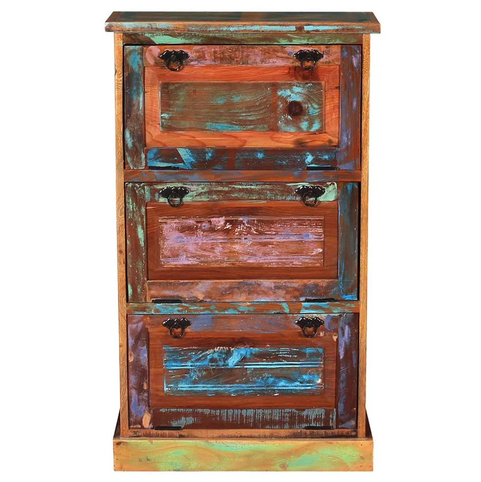 3 Klappen Schuhkommode im Shabby Chic - Jamaica