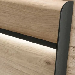 4 Längen Doppelbett mit Beleuchtung LED - Licruva II