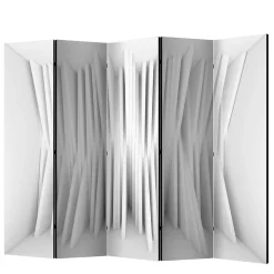 2,25 m breiter Paravent mit abstraktem Muster - Emrada