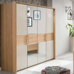 2 Meter Kleiderschrank mit vier Türen - Emdsiva II