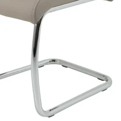 2 oder 4 Essstühle in Kunstleder Beige - Banda (Set)