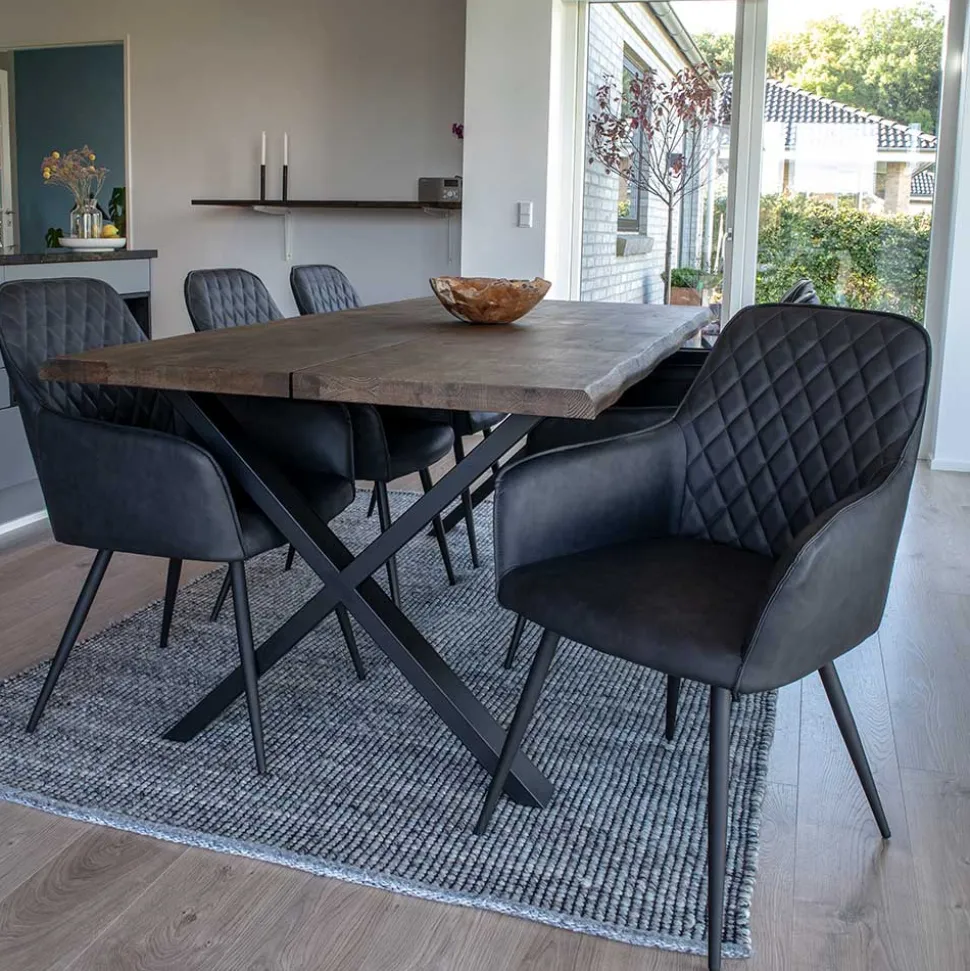 6 Personen Essplatz mit Designtisch - Zenya (siebenteilig)