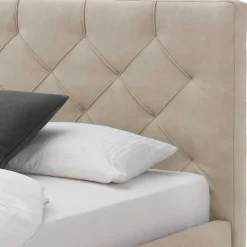 2 Personen Polsterbett mit 120 cm Kopfteil - Piton