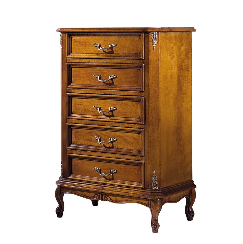 5 Schubladen Hochkommode im Italienischen Stil - Carlenna