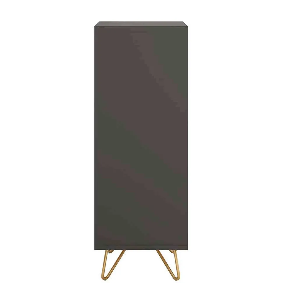 4 Schubladen Hochkommode mit Spiegel klappbar - Bathford