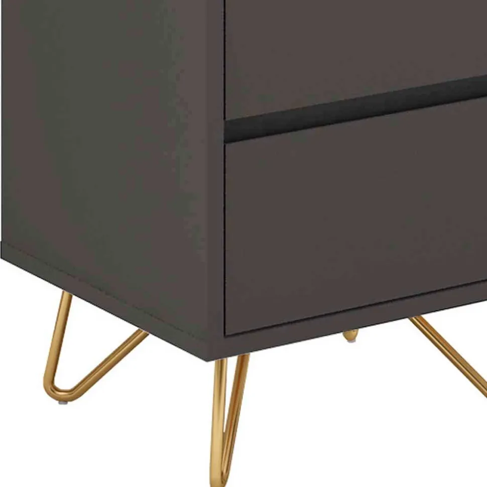 4 Schubladen Hochkommode mit Spiegel klappbar - Bathford