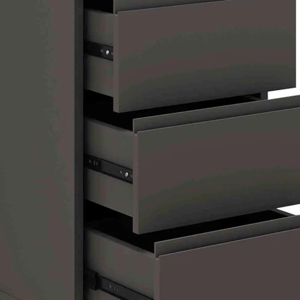 4 Schubladen Hochkommode mit Spiegel klappbar - Bathford