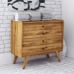 4 Schubladen Kommode im Midcentury Design - Hardus
