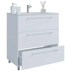 3 Schubladen Waschtisch in Weiß - Ipsum