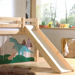 Abenteuerbett Dinosaurier mit Rutsche - Vacoas
