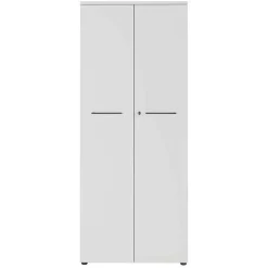 Abschließbarer Akten Büroschrank in Lichtgrau - Ofledio