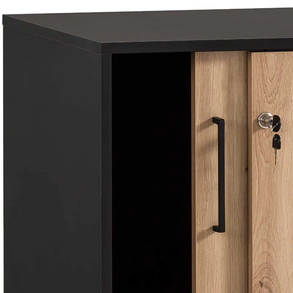 Abschließbarer Ordnerschrank mit Schiebetüren - Evasilica