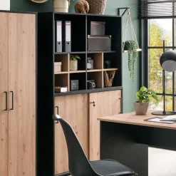 Abschließbarer Ordnerschrank mit Schiebetüren - Evasilica