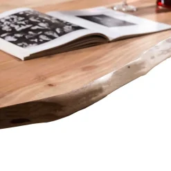 Akazie Baumkantentisch mit U Bügelgestell - Surimo