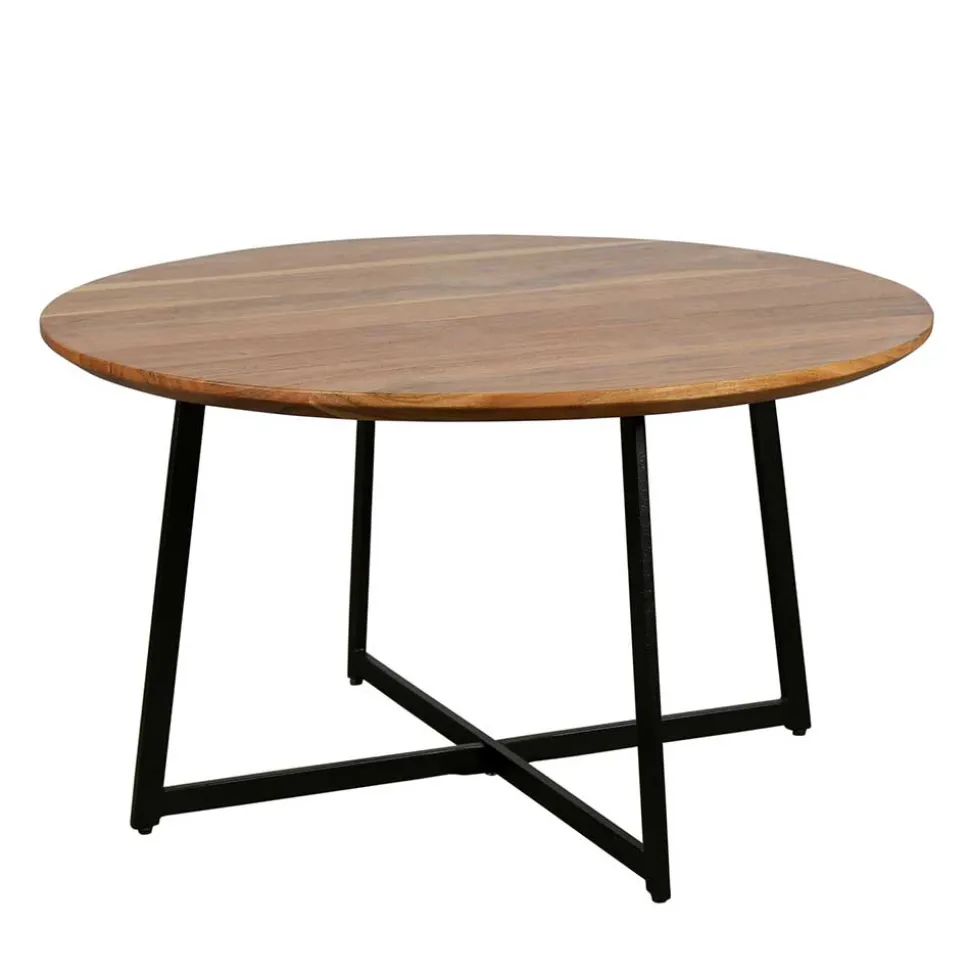 Akazie Sofatisch mit Schweizer Kante - Limona